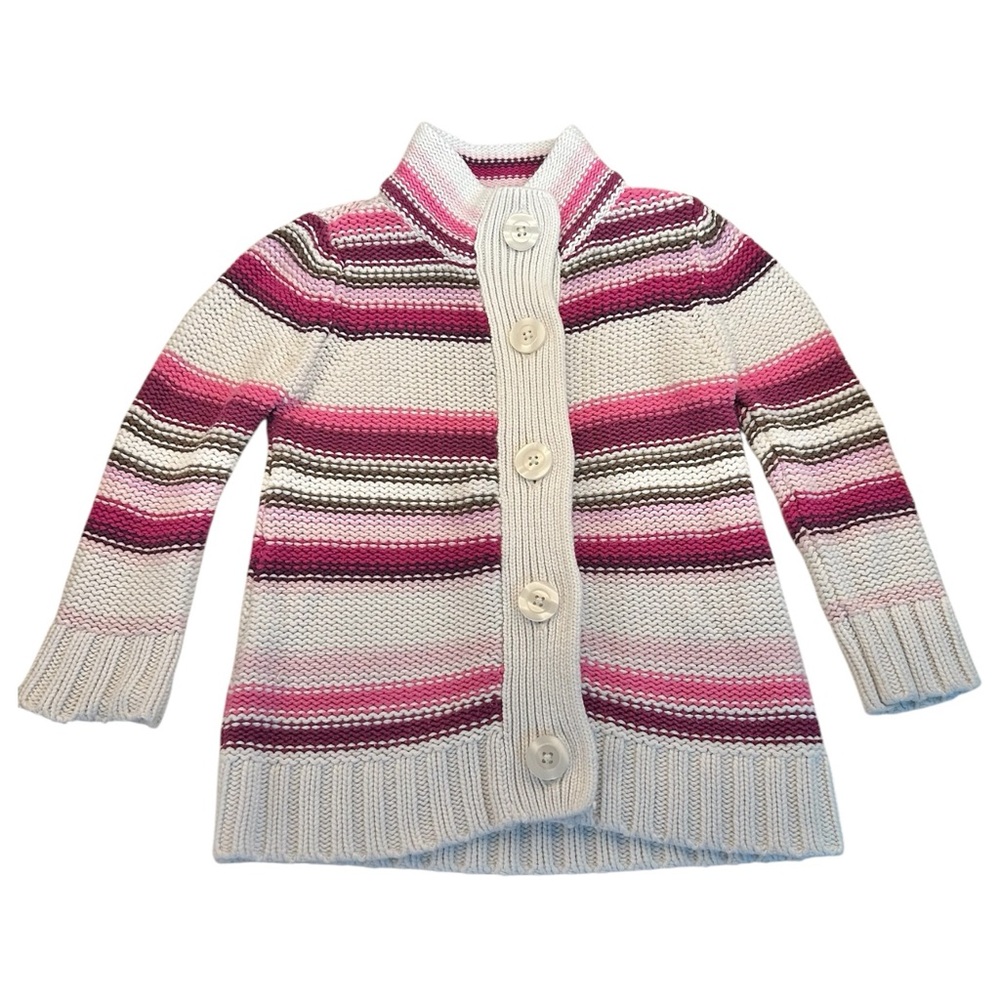 Old Navy Vintage 2010 Girls‎ Toddler Striped Knit Sweater Dress Size 2T